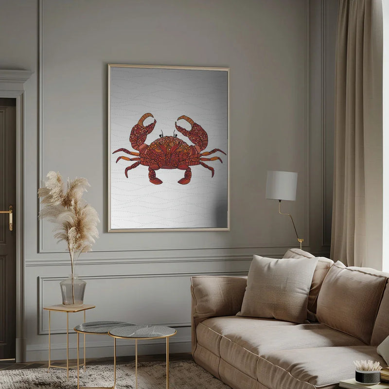Peter the Crab - Valentina Harper Framed Art | Home or Office Art