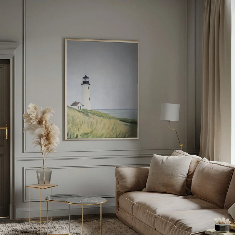 Solitary Lighthouse by the Sea - Melloi Art Prints Framed Art | Home or Office Art