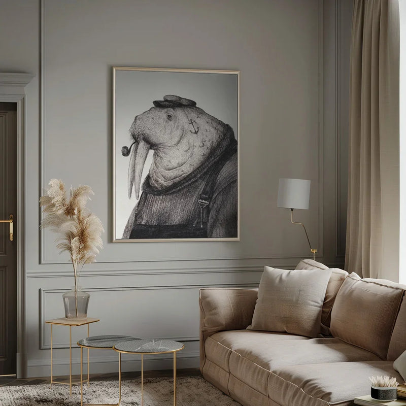 Sea Captain's Wisdom - Mike Koubou Framed Art | Home or Office Art