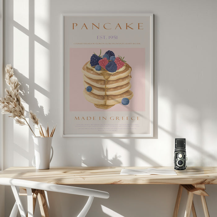 Pancakes Est. 1951 Framed Art Modern Wall Decor