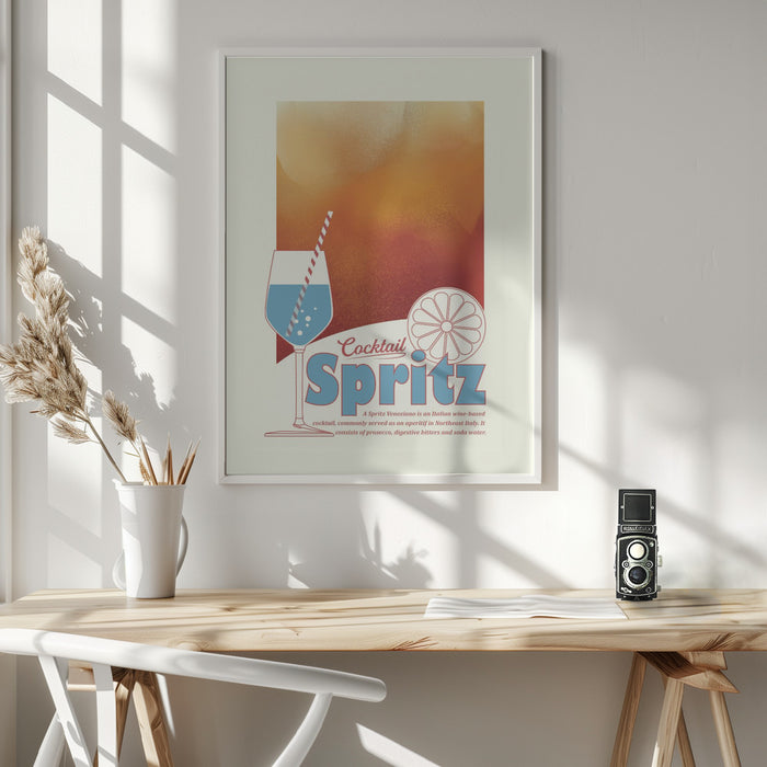 Aperol Spritz print Framed Art Modern Wall Decor
