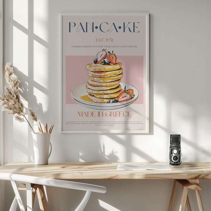 Pancake Framed Art Modern Wall Decor