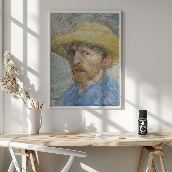 Vincent Van Gogh's Self Portrait (1887) Framed Art Modern Wall Decor