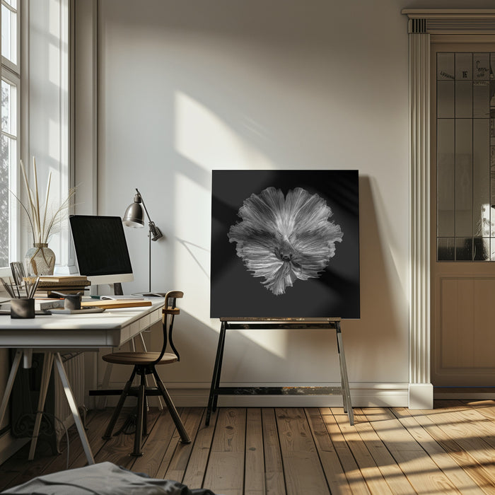 The Flower of tail Square Canvas Art Print