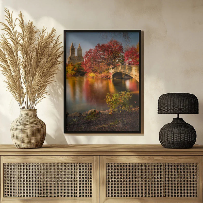 Fall in Central Park - Christopher R. Veizaga Framed Art | Home or Office Art