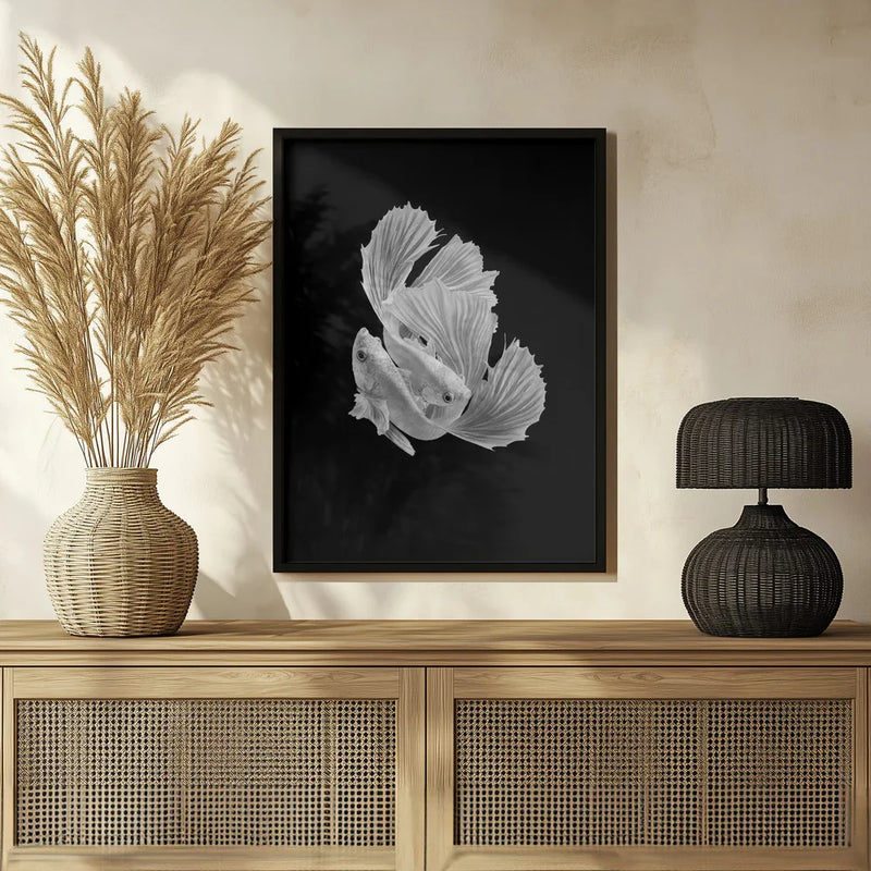 White Love Framed Art Andi Halil | Home or Office Art