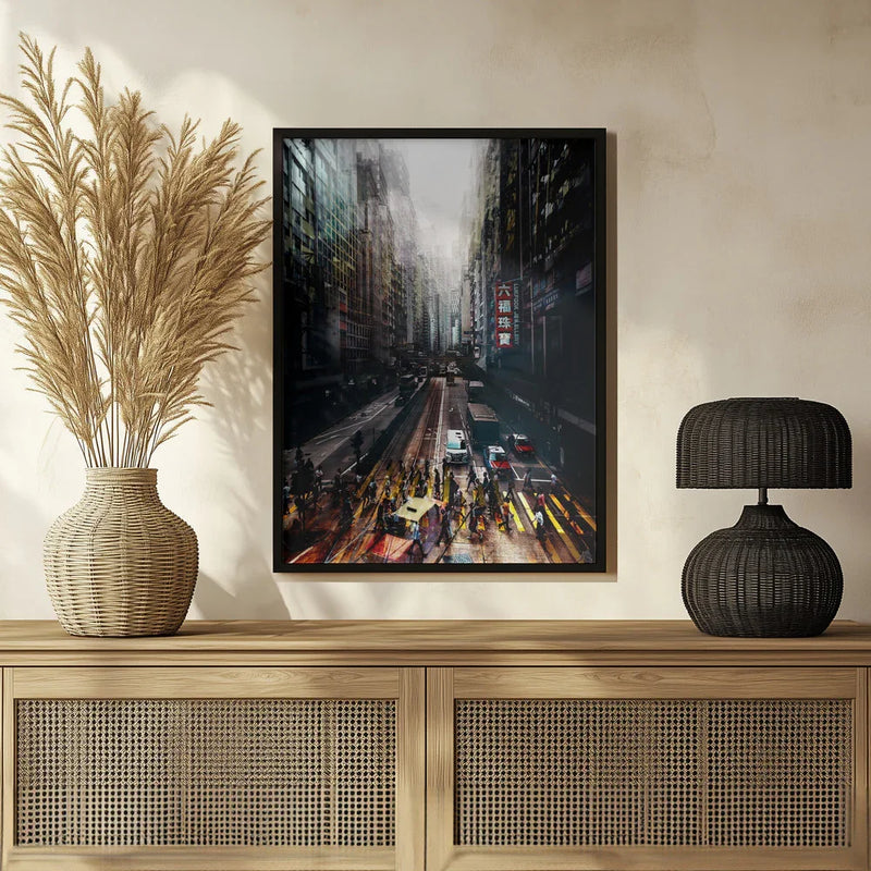 streets of Hong Kong Framed Art Carmine Chiriacò | Home or Office Art