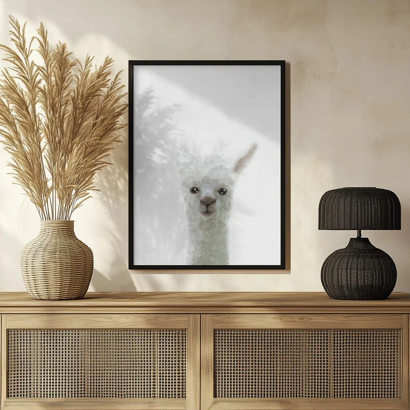 Llama Framed Art Pictufy Studio II | Home or Office Art