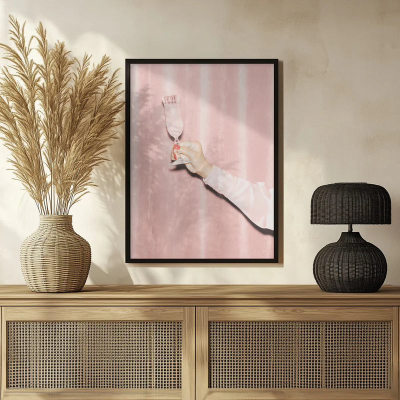 Here's To Pink 02 - Pictufy Studio III Framed Art | Home or Office Art