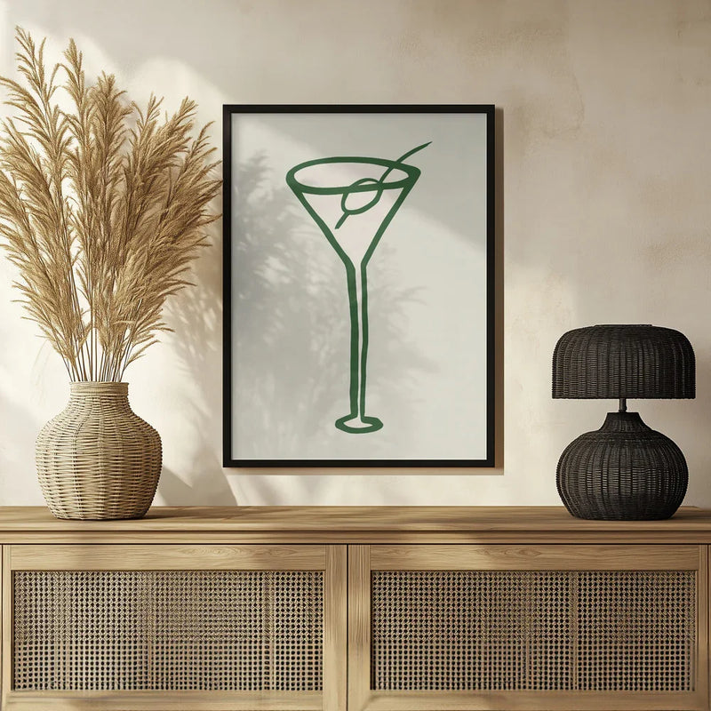Cocktail Green - Pictufy Studio Framed Art | Home or Office Art
