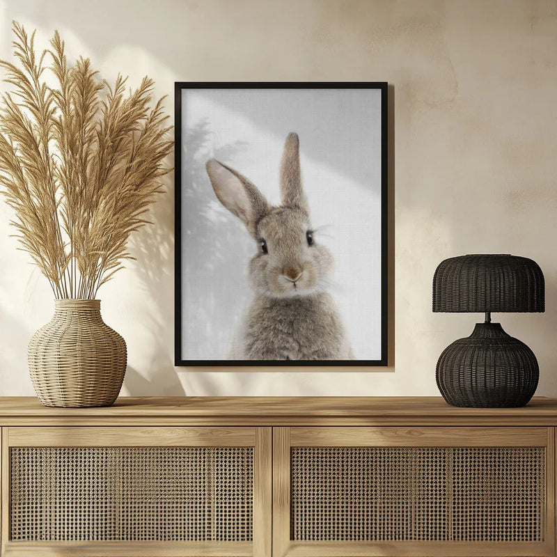 Peekaboo Bunny Framed Art Lola Peacock | Home or Office Art