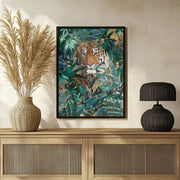 Tiger in the jungle 2 Framed Art Sarah Manovski | Home or Office Art