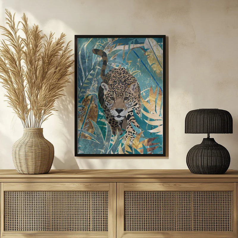 Jaguar Jungle 2 Framed Art Sarah Manovski | Home or Office Art