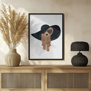 Cockapoo Sun Hat Framed Art Sarah Manovski | Home or Office Art