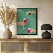 Cheers Girls - Raissa Oltmanns Framed Art | Home or Office Art