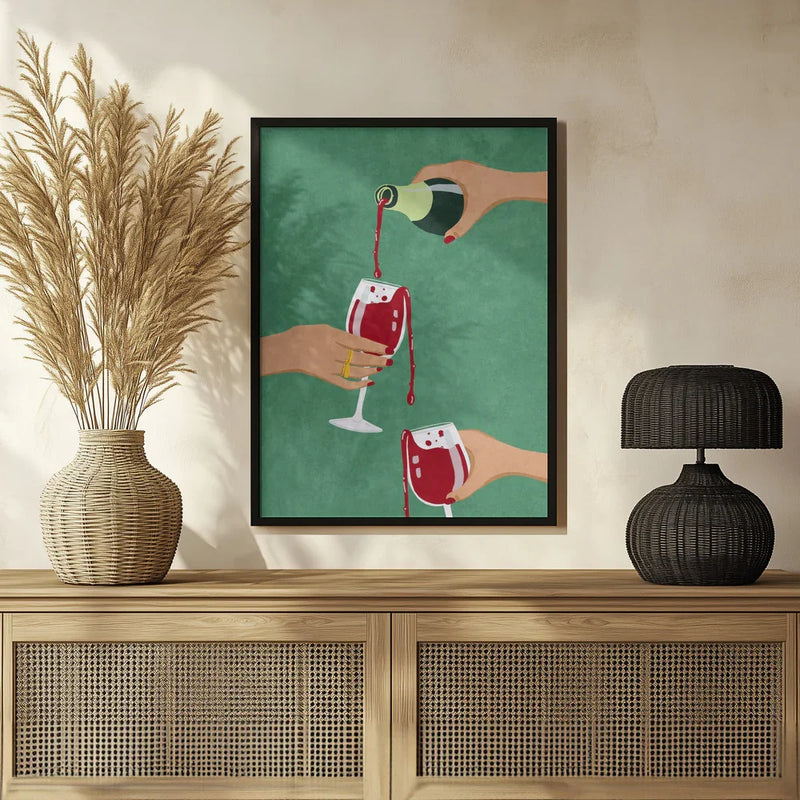 Cheers Girls - Raissa Oltmanns Framed Art | Home or Office Art