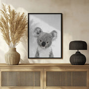 Peekaboo Baby Koala Framed Art Lola Peacock | Home or Office Art