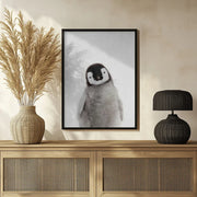 Peekaboo Baby Penguin Framed Art Lola Peacock | Home or Office Art