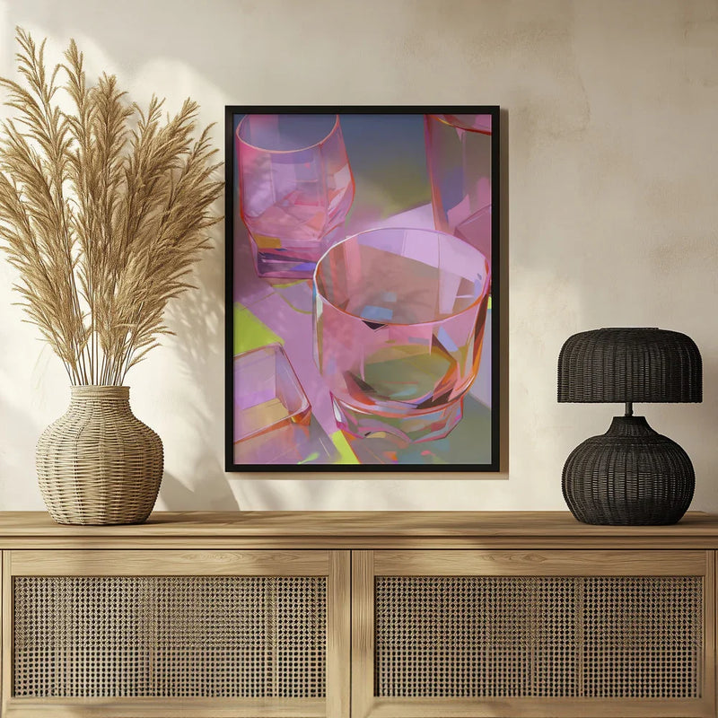 Pink Glasses 2 - Treechild Framed Art | Home or Office Art