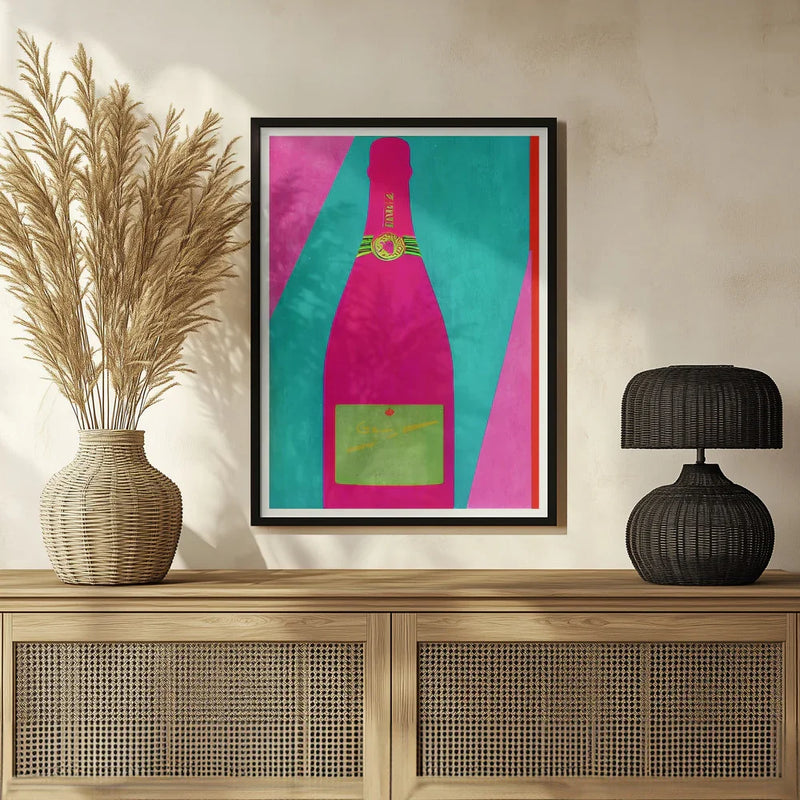 Pink Champagne - Bo Anderson Framed Art | Home or Office Art