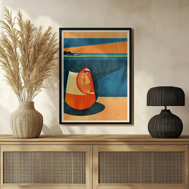 Negroni At Sunset - Bo Anderson Framed Art | Home or Office Art