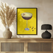 Espresso Martini Buttercup Yellow - Alice Straker Framed Art | Home or Office Art