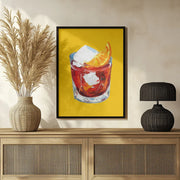 Negroni Sunshine Yellow - Alice Straker Framed Art | Home or Office Art