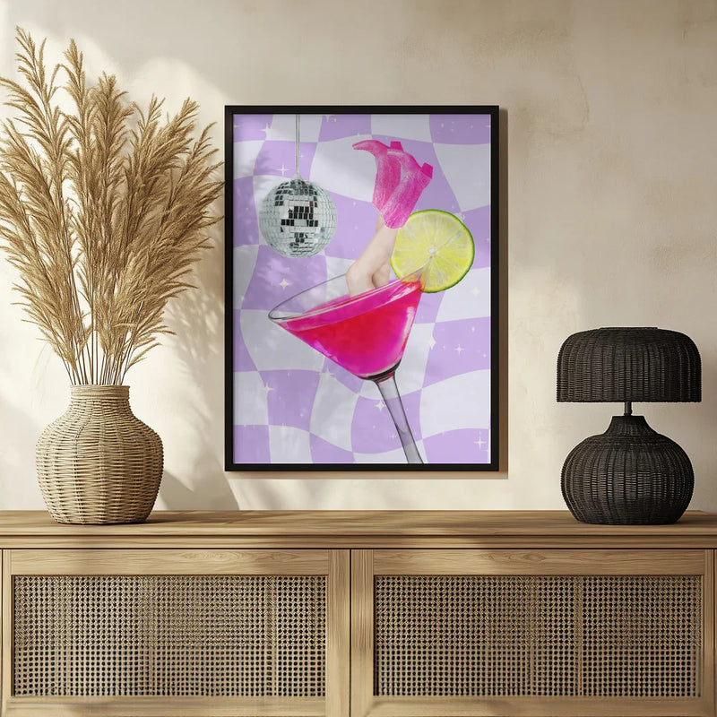 Disco Drink Delight - Athene Fritsch Framed Art | Home or Office Art