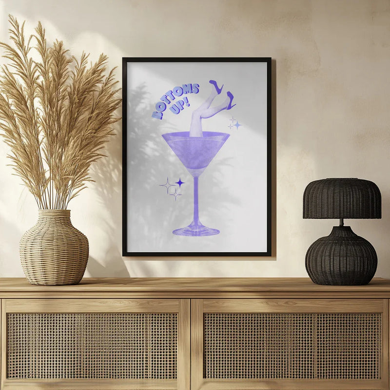 Cocktail Glam Dive - Athene Fritsch Framed Art | Home or Office Art
