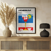 Cosmopolitan Bauhaus Cocktail - Retrodrome Framed Art | Home or Office Art