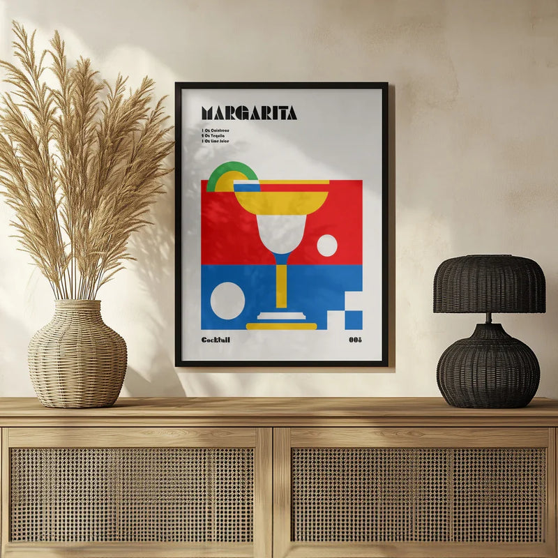 Margarita Bauhaus Cocktail - Retrodrome Framed Art | Home or Office Art