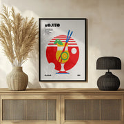 Mojito Bauhaus Cocktail - Retrodrome Framed Art | Home or Office Art