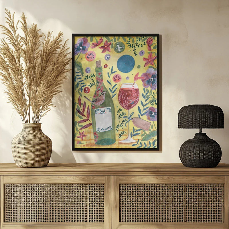 Mermaid Wine - Caroline Bonne Müller Framed Art | Home or Office Art