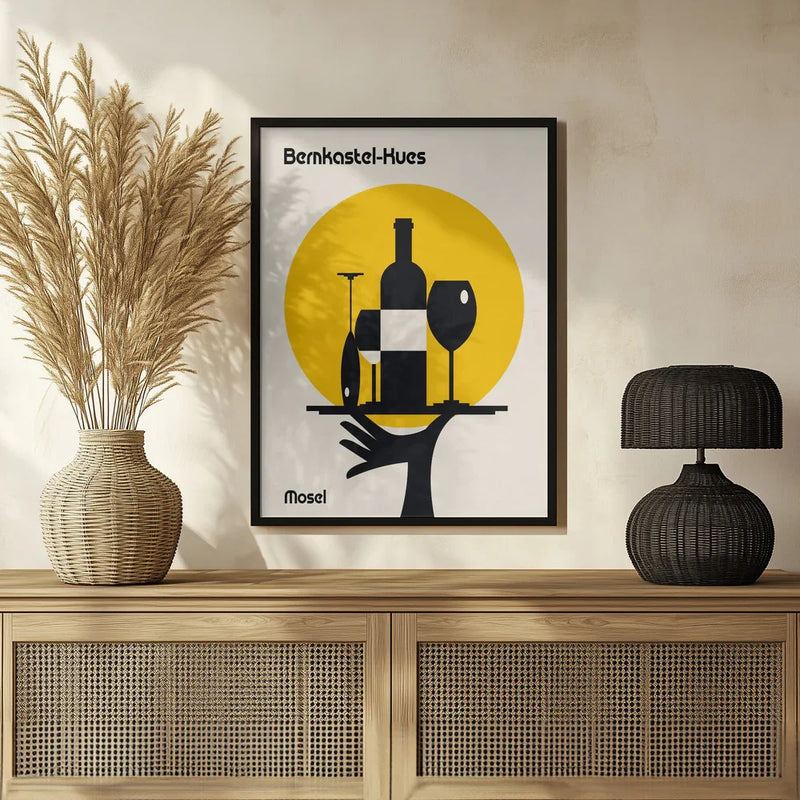 Mosel Wine Minimalist Print - Retrodrome Framed Art | Home or Office Art