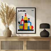Bauhaus Wine Print - Retrodrome Framed Art | Home or Office Art