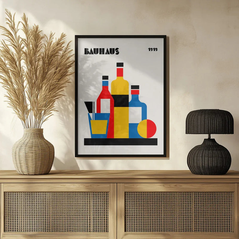 Bauhaus Wine Print - Retrodrome Framed Art | Home or Office Art