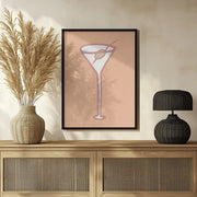 Olive In Glass Peach Fuzz Poster - Pictufy Studio Framed Art | Home or Office Art