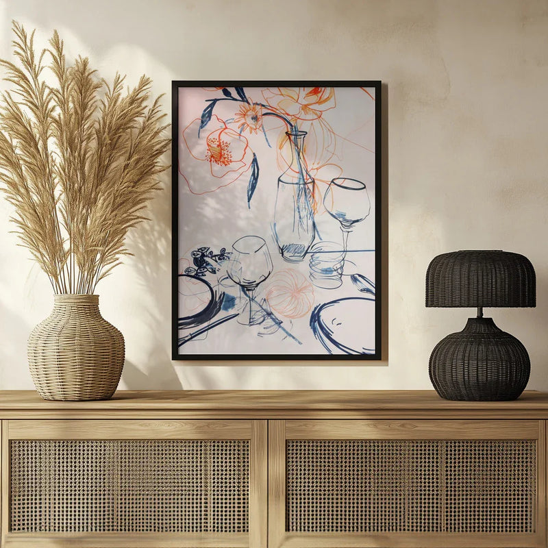 Table still life no 1 - Treechild Framed Art | Home or Office Art
