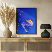 Lemon Twist Martini - Julia Ramiro Framed Art | Home or Office Art