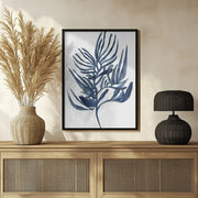 Blue Aquatic Plant Poster 1 - cartissi Framed Art | Home or Office Art
