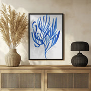 Blue Aquatic Plant Poster 4 - cartissi Framed Art | Home or Office Art