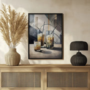 Cubist Cocktails - Miguel Bruzual Framed Art | Home or Office Art