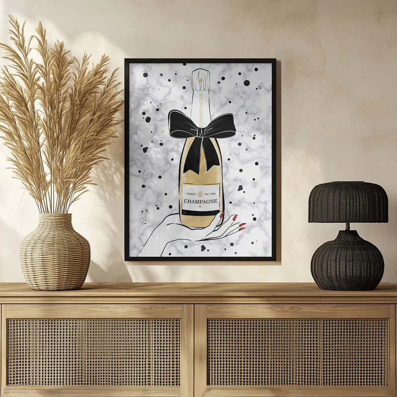 Holding Champagne - Martina Framed Art | Home or Office Art