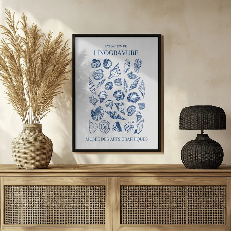 Lino Seashell Art Market - Jolly and Dash Framed Art | Home or Office Art