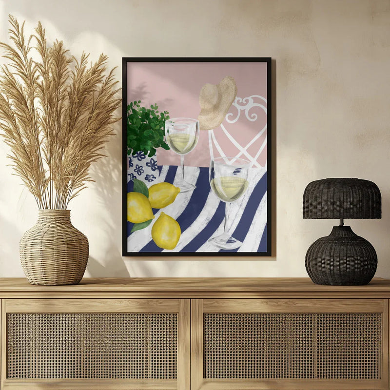 White wine for two - EMELIEmaria Framed Art | Home or Office Art