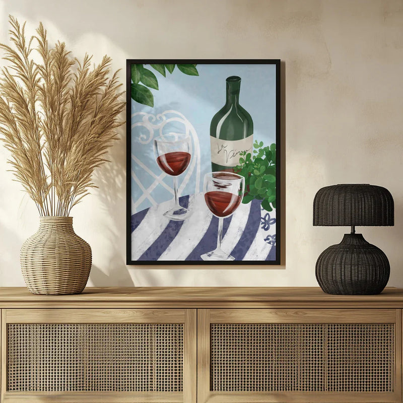 Red wine under the tree - EMELIEmaria Framed Art | Home or Office Art