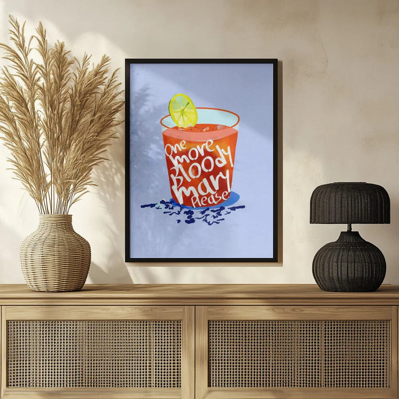 One More Bloody Mary Please - Uma Gokhale Framed Art | Home or Office Art