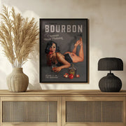 Babes of Bourbon Vol 6 Choose Your Poison Sexy Pinup - The Whiskey Ginger Framed Art | Home or Office Art