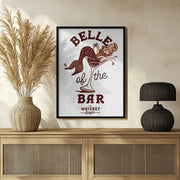 Belle Of The Bar Mermaid Pin Up Art - The Whiskey Ginger Framed Art | Home or Office Art