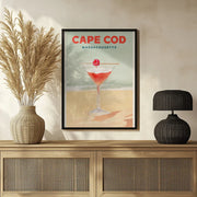 Cape Cod Cocktail Tall Poster - The Whiskey Ginger Framed Art | Home or Office Art